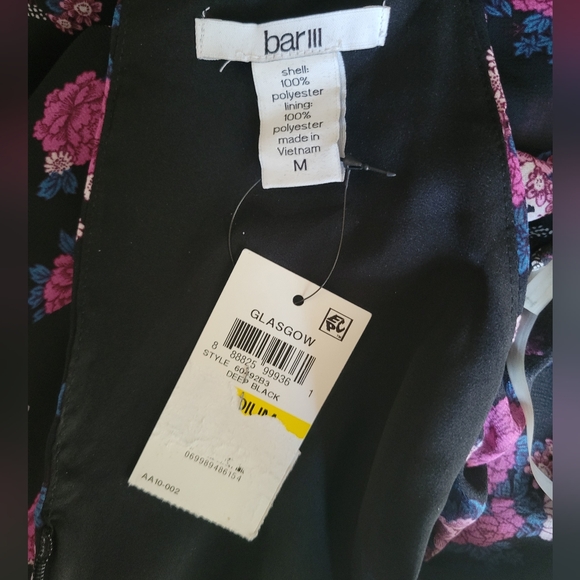 NEW Floral Print Cold Shoulder Maxi Dress Size M - Picture 4 of 4